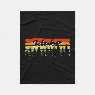 Manta Polar Idaho Forest Sunset Trees Cabin Theme Souvenir 