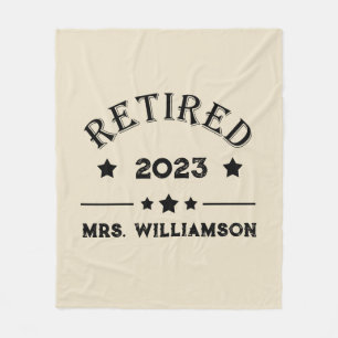 Manta Polar Idea de regalo de jubilación personalizada