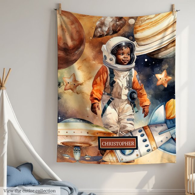 Manta Polar Idea de regalo de Space Adventure Blanket Cute Bla (Space Adventure Blanket Cute Black Boys Gift Idea)