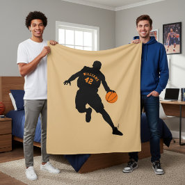 Manta Polar Idea de regalo para un jugador de baloncesto: una 