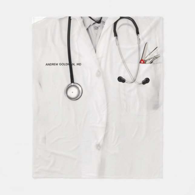 Manta Polar Ideas de regalo para médicos (Anverso)