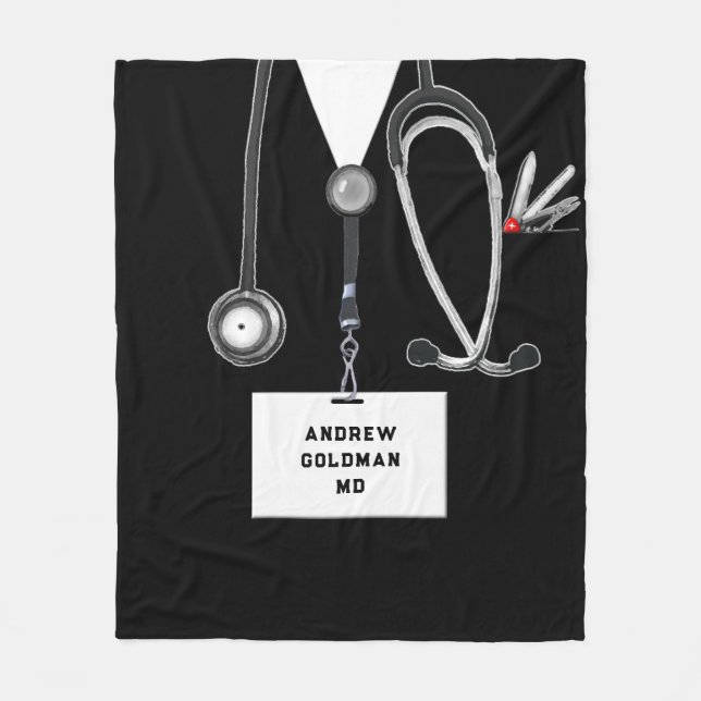Manta Polar Ideas de regalos para médicos (Anverso)
