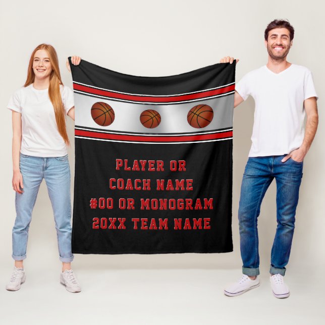 Manta Polar Ideas de regalos personalizados de baloncesto para (In situ)