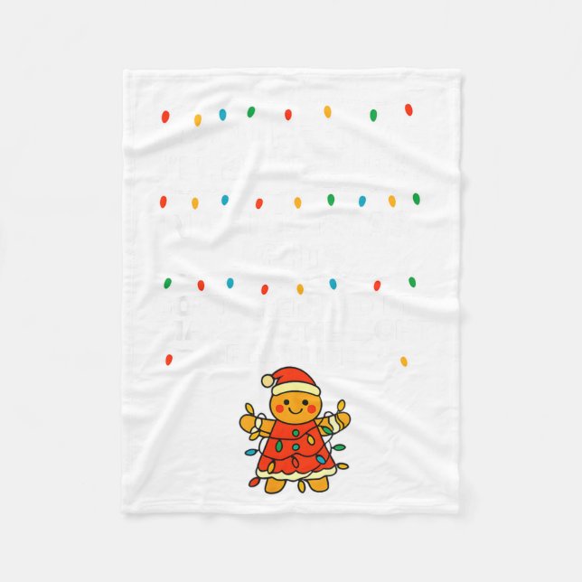 Manta Polar If You Need Me, I'll Be Wrapped In Christmas Light (Anverso)