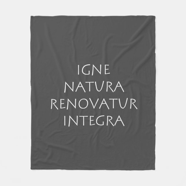 Manta Polar Igne natura renovatur integral (Anverso)