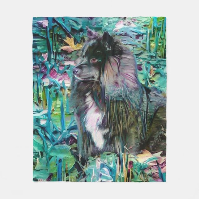 Manta Polar IHANA Finlandesa Lapphund Lappy fleece blanc (Anverso)