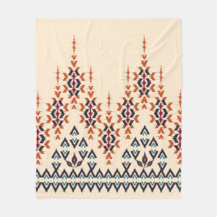Manta Polar Ikat arte bello, abstracto y étnico, Ikat sin cost