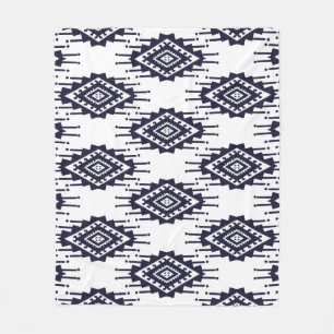 Manta Polar Ikat Boho Aztec Textile Motif