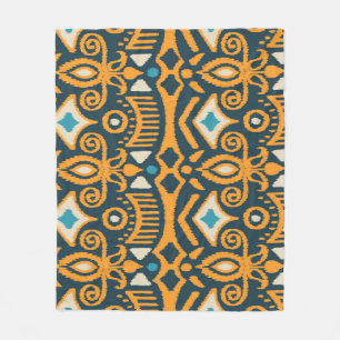 Manta Polar Ikat hecho a mano: patrón de tela étnica