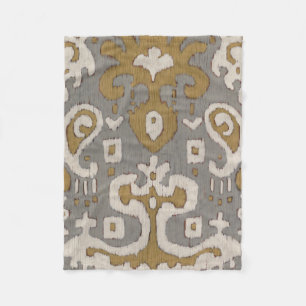 Manta Polar Ikat ocre I