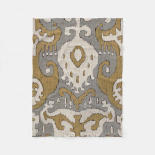 Manta Polar Ikat ocre II
