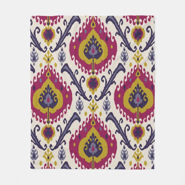 Manta Polar Ikat seamless pattern background Traditional patte (Anverso)