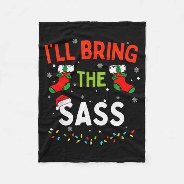 Manta Polar I'll Bring The S Funny Family Matching Christmas  (Anverso)