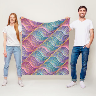 Manta Polar Ilusión de ondas 3D holográficas Perfecta