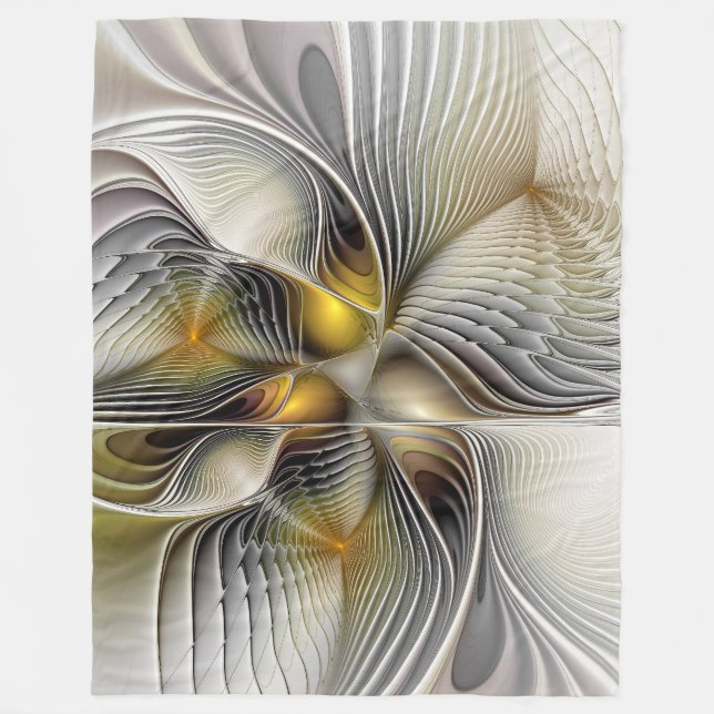 Manta Polar Ilusión óptica abstracta fractal 3D con profundida (Anverso)