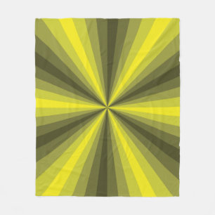 Manta Polar Ilusión óptica Funda de lazo amarillo