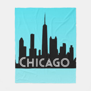 Manta Polar Ilustracion aéreo de Chicago