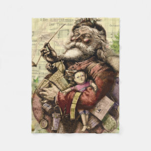 Manta Polar Ilustración clásica de Thomas Nast de Santa Claus