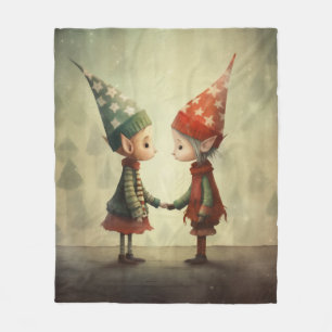 Manta Polar Ilustracion Cute Elves
