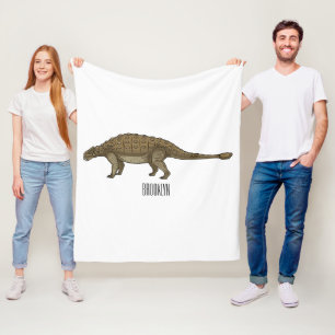Manta Polar Ilustración de Ankylosaurus de dibujos animados