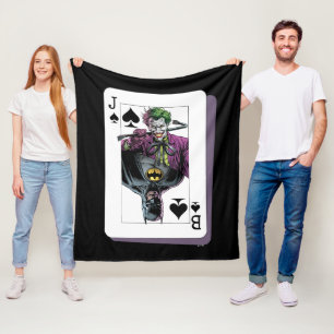 Manta Polar Ilustración de carta de jugar Joker y Batman Pica