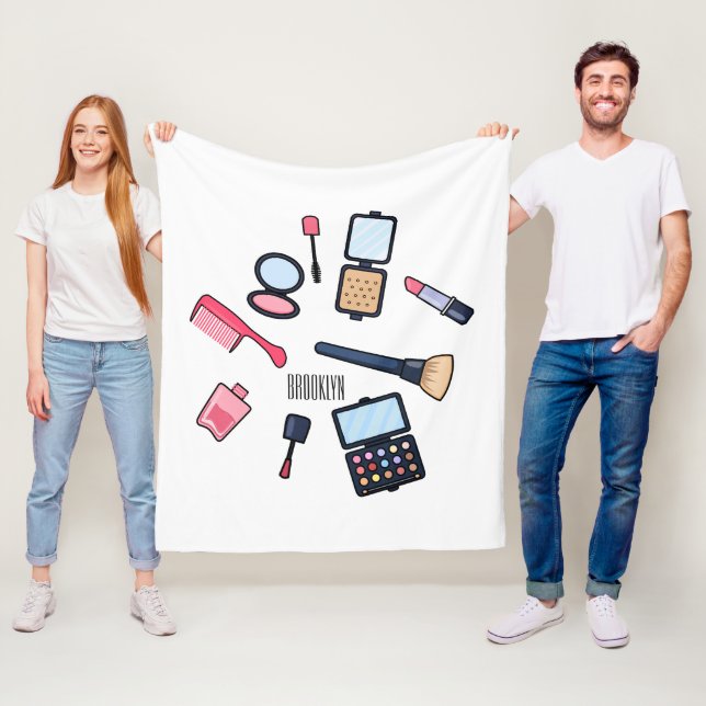 Manta Polar Ilustracion de cosméticos/personalizados de maquil (In situ)