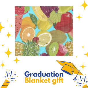 Manta Polar Ilustracion de dibujo de Citrus Fruit Picture Guay
