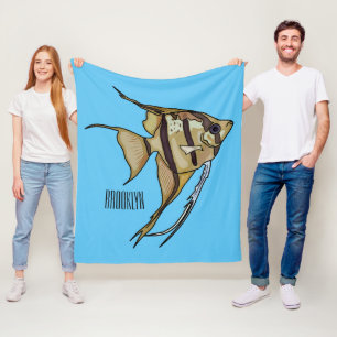 Manta Polar Ilustración de dibujos animados de pez ángel