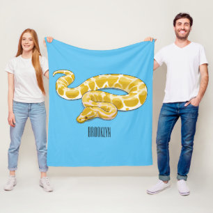 Manta Polar ilustración de dibujos animados de serpiente pitón