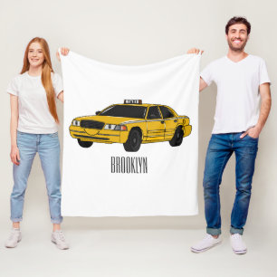 Manta Polar Ilustración de dibujos animados de taxi
