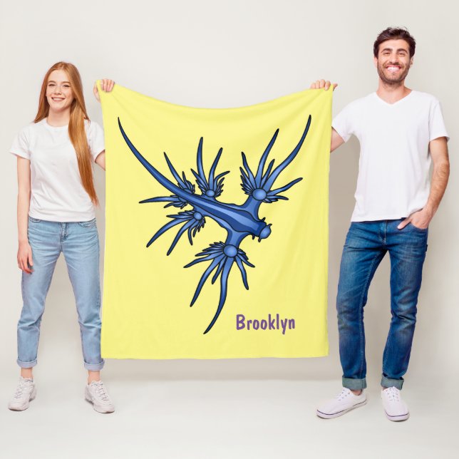 Manta Polar Ilustracion de dragón azul (In situ)