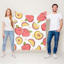 Manta Polar Ilustración de Frutas