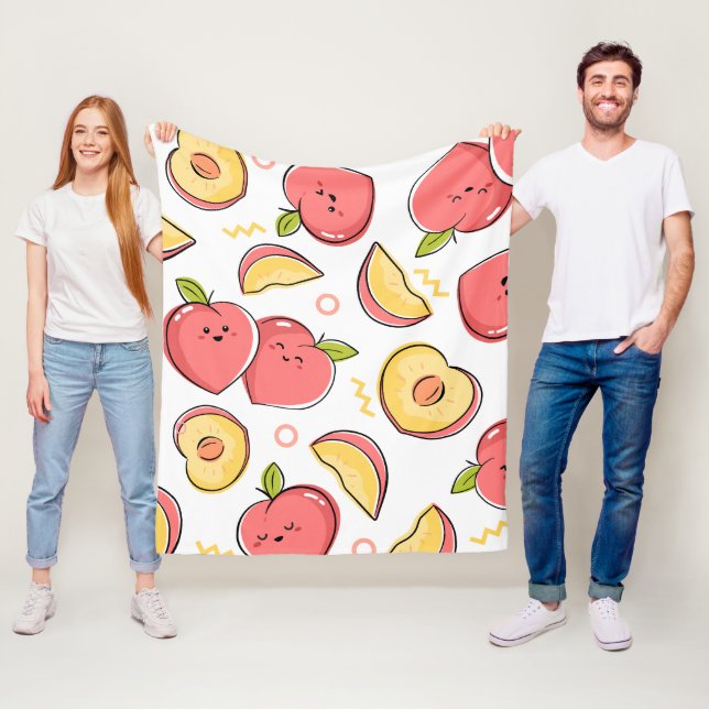 Manta Polar Ilustración de Frutas (In situ)