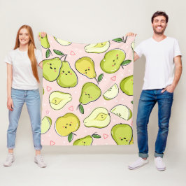 Manta Polar Ilustración de Frutas