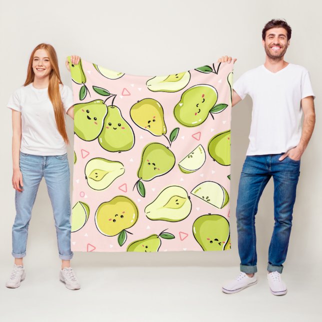 Manta Polar Ilustración de Frutas (In situ)