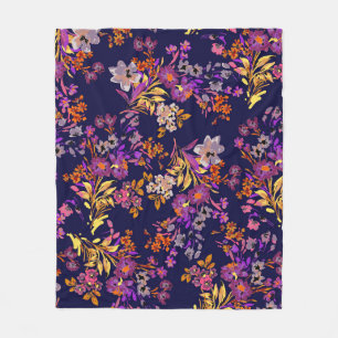 Manta Polar Ilustracion de patrón de flores