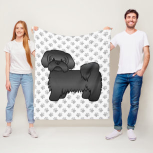 Manta Polar Ilustración de perro de dibujos animados lindo Shi