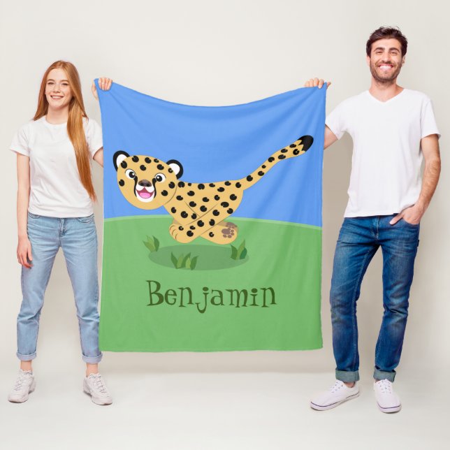 Manta Polar Ilustracion de personalizado con queso lindo (In situ)