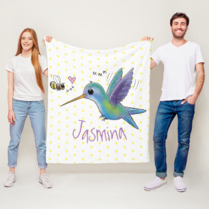 Manta Polar Ilustracion de personalizado de abejas