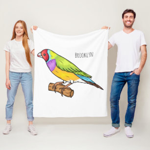 Manta Polar Ilustracion de personalizado de aves silvestres de