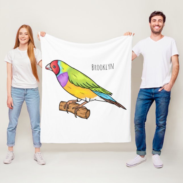 Manta Polar Ilustracion de personalizado de aves silvestres de (In situ)