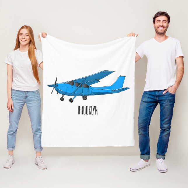 Manta Polar Ilustracion de personalizado de aviones (In situ)