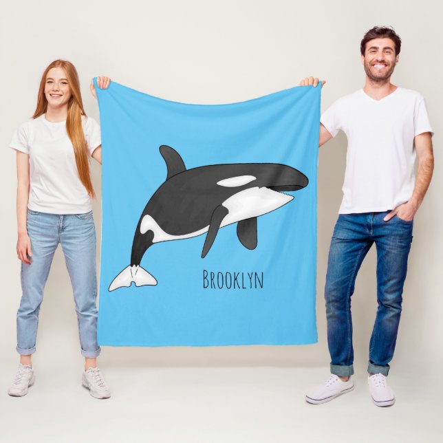 Manta Polar Ilustracion de personalizado de ballenas asesina (In situ)