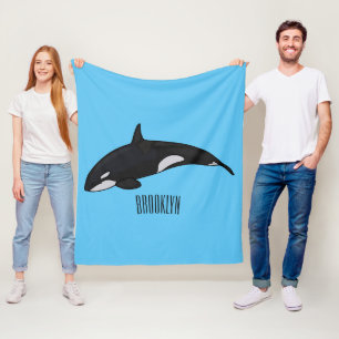 Manta Polar Ilustracion de personalizado de ballenas asesina