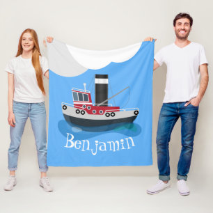 Manta Polar Ilustracion de personalizado de barco de pesca de
