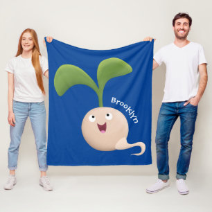 Manta Polar Ilustracion de personalizado de brote de semillas