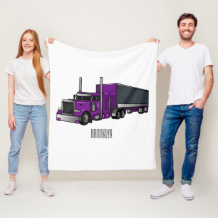 Manta Polar Ilustracion de personalizado de camiones semirremo