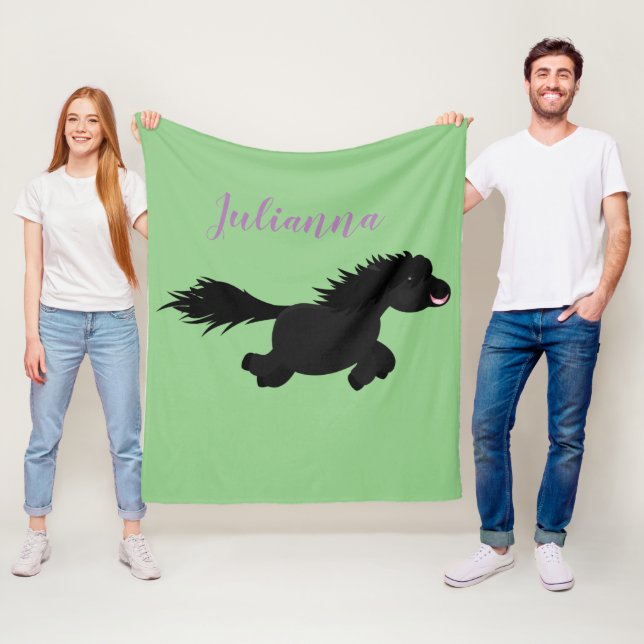 Manta Polar Ilustracion de personalizado de chuletland negro (In situ)