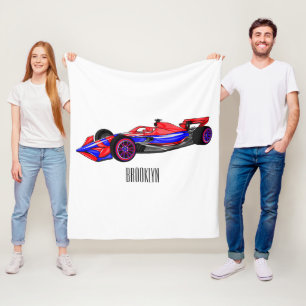 Manta Polar Ilustracion de personalizado de coches de carreras