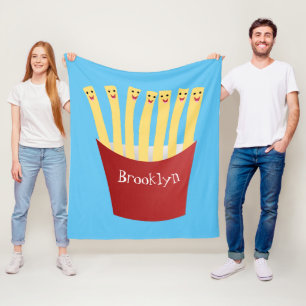 Manta Polar Ilustracion de personalizado de comida rápida de p